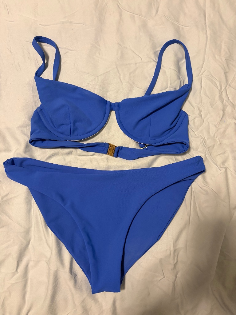 Skatie Playa Blue Bra Bikini Set L